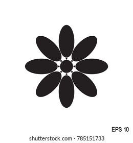 Flower sign. spring icon.