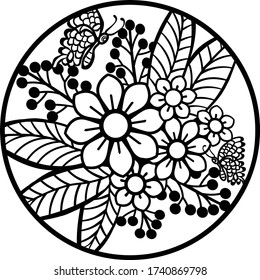 Free Free 167 Vector Black Flower Svg SVG PNG EPS DXF File