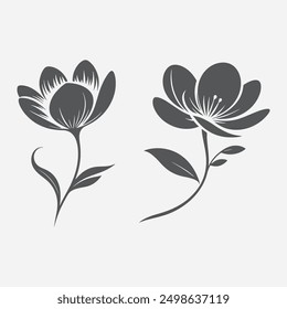 flower Silhouette Sunflower Design flower model
