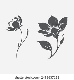 flower Silhouette Sunflower Design flower model