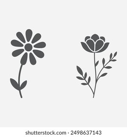 flower Silhouette Sunflower Design flower model