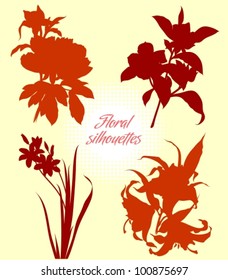 flower silhouettes