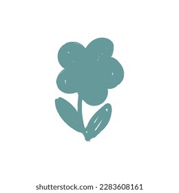 icono de flor simple sobre fondo blanco