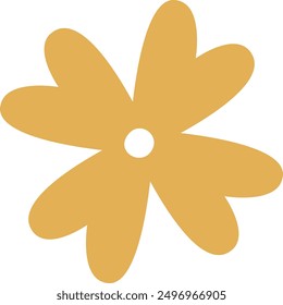Flower Simple Icon Vector Illustration