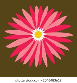 Flower simple icon. Vector illustration