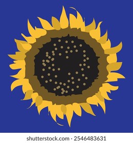 Flower simple icon. Vector illustration