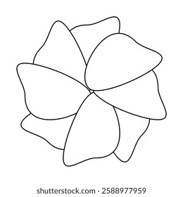 flower simple line, dashed line floral icon, flower outline shape, flora dot stroke