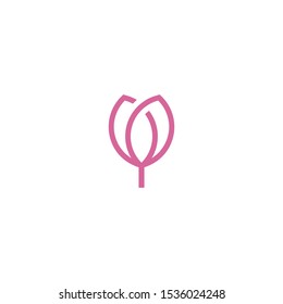 flower simple logo unique line