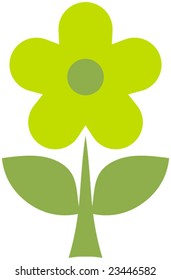 Flower - simple vector illustration