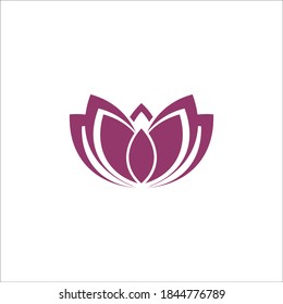 flower simple vector illustration logo design