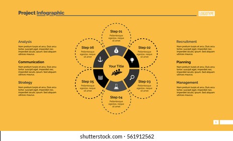 Flower Six Petals Slide Template