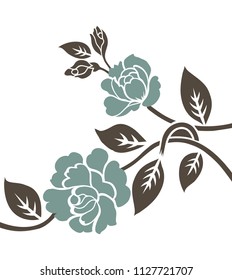 Flower sketch for design