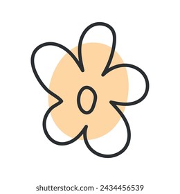 Flower sketch icon Hand Draw Vector illustration