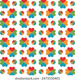 Diseño de Ilustración vectorial de patrón repetitivo multicolor de moda hábil floral