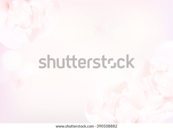 白い背景に花と白い子 ぼかしたベクター画像の花柄の背景にピンクのピンクの牡丹の花の接写 抽象的な編集可能テンプレート のベクター画像素材 ロイヤリティ フリー
