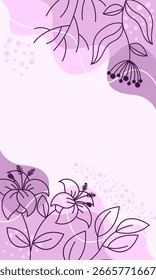 Flor en fondo beige suave