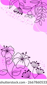 Flor en fondo beige suave