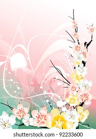 flower soft color vector