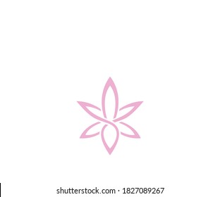 Flower spa  icon logo design template