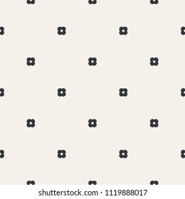 Flower sparse seamless pattern monochrome or two colors vector
