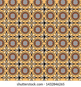 flower and spherical motifs for garment