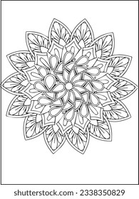 Blumenspiralangst und Stress-Relief Prozess Mandala 