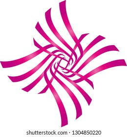 Flower from spirals logo