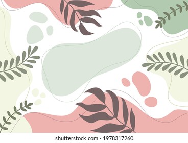 flower Spring background with beautiful. abstract flower backgrounds. space for text. for posters, cover design templates, social media stories wallpapers with spring leaves and flowers.