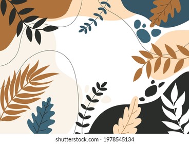 flower Spring background with beautiful. abstract flower backgrounds. space for text. for posters, cover design templates, social media stories wallpapers with spring leaves and flowers.