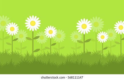 Flower at spring backgrounds vector collection stock