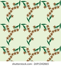 Flower spring design color seamless pattern