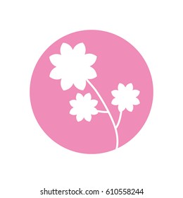 flower spring natural icon vector illusration eps 10