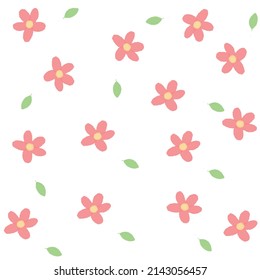 ilustración de diseño de patrones de resorte de flores