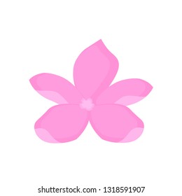 Flower. Spring. Pink flower. White background. Vector illustration. EPS 10.