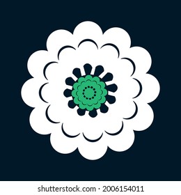 "Flower of Srebrenica" is used as a symbol of remembrance of the victims of the Srebrenica genocide. The flower has a message: white signifies innocence, green signifies hope, and eleven petals stand 