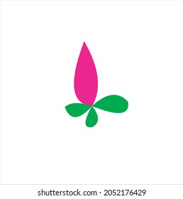 flower stalk image on a white background