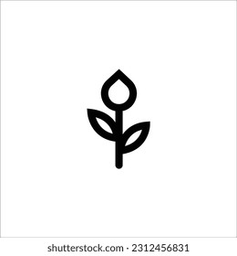 flower stalks that have not yet bloomed icon vector illustration