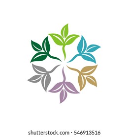 Flower Star Decorative Logo Template Illustration Design. Vector EPS 10.