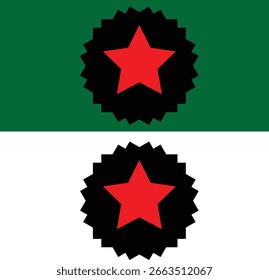 Design de ícone de estrela de flor para o seu site