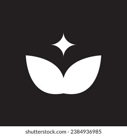 flower star logo icon design.