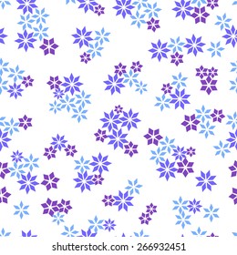 Flower star seamless pattern for fabric print, wallpaper, background - vector illustration