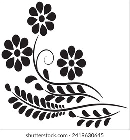Flower Stencil Design best for Wall Decoration
