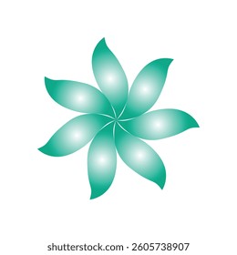 flower stencil, pot, white background, simple design