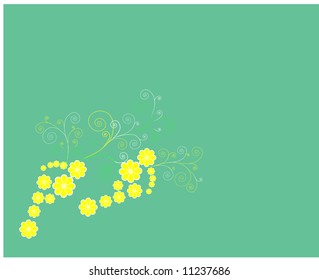 Flower steps. Concept of foot care