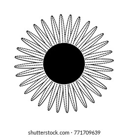 flower sticker vector illustration