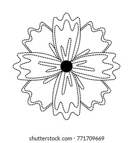 flower sticker vector illustration