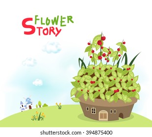 Flower story for spring and summer