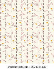 Flower Stripe Abstract Tecido Padrão