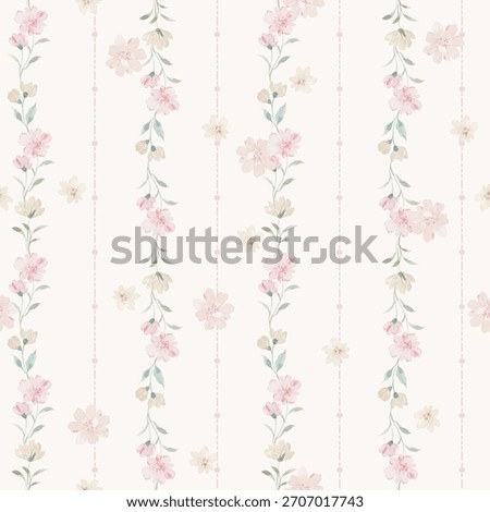 Flower stripe all over pattern printable 
