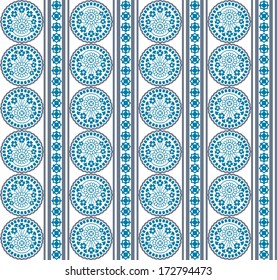 Flower stripe blue